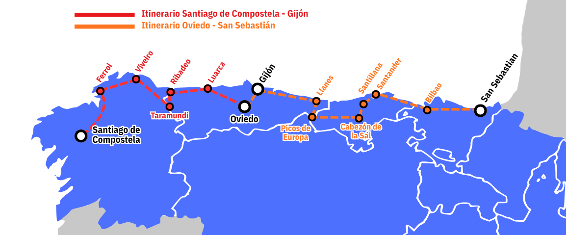 Tren Transcantábrico Rutas Cortas